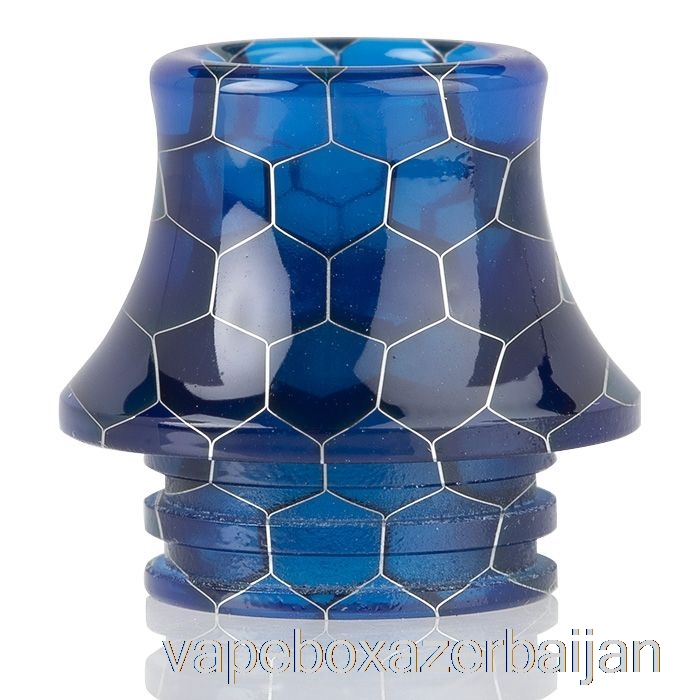 Vape Box Azerbaijan 810 Cone Snake Skin Resin Drip Tip Dark Blue